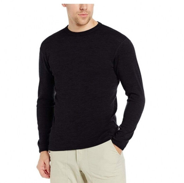 Men Long Sleeve Wool Shirt