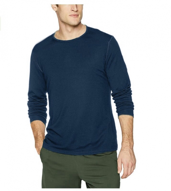 Men Long Sleeve Wool Shirt